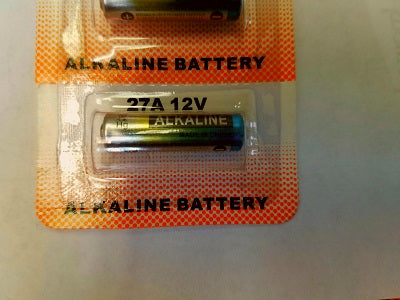 Battery 27A 12V (Alkline) (blister pack ) - ZIPPY LOCKSHOP