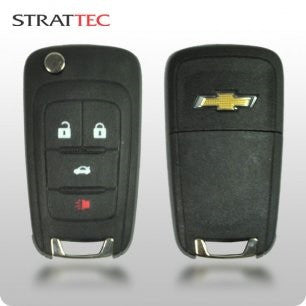 Chevrolet 2010-2015 4 Btn Remote Head Flip Key (STRATTEC 5912543) - ZIPPY LOCKSHOP