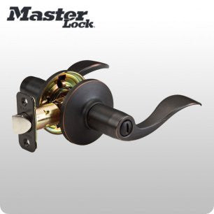 Wave Style Lever Door Lock - PASSAGE - Bright Brass/Satin Nickel/Aged Bronze - ZIPPY LOCKSHOP