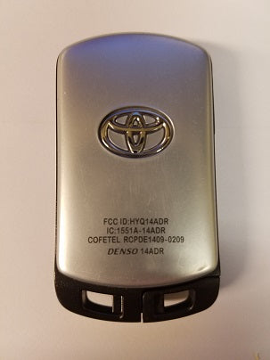 Toyota 2011-2017 Sienna 6 Btn Proximity Smart Remote - FCC ID: HYQ14ADR