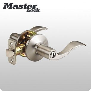 Wave Style Lever Door Lock - PASSAGE - Bright Brass/Satin Nickel/Aged Bronze - ZIPPY LOCKSHOP