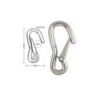 Original Tough Links 4" All Purpose Hook Zinc Plated Steel