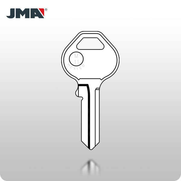 M11 / 1092H Master Padlock Key - Brass (JMA MAS-5DE) - ZIPPY LOCKSHOP