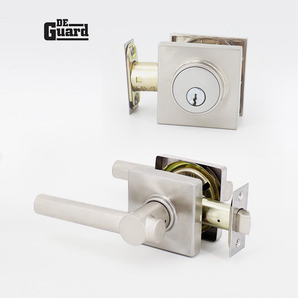 De Guard - Grade 3 - Combo Pack Deadbolt & Lever ( Handle Set ) - ZIPPY LOCKSHOP