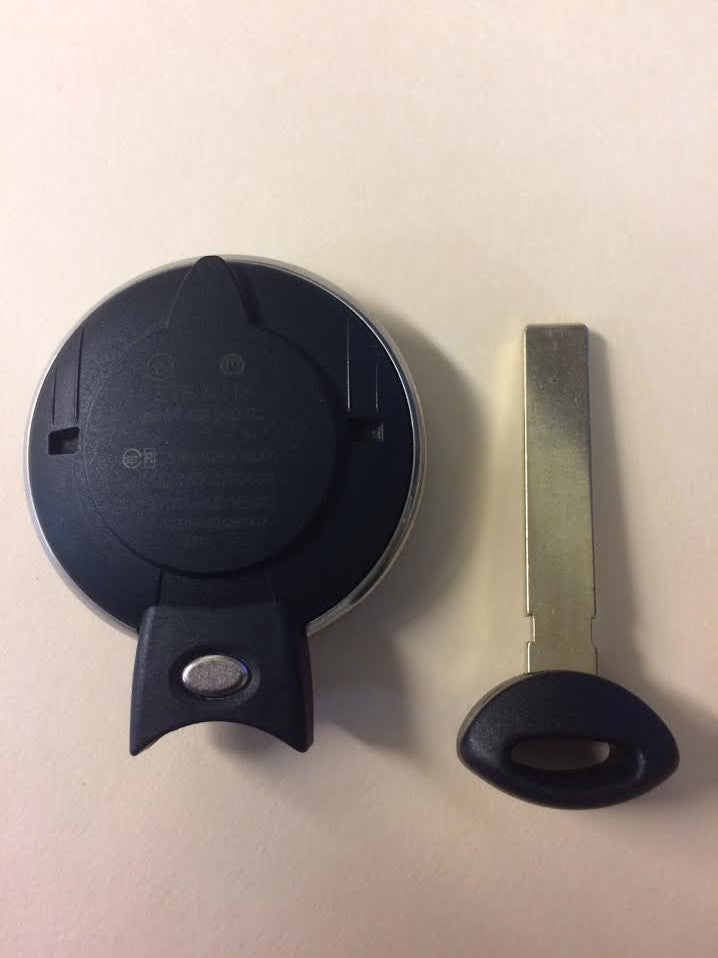 Mini Cooper 2006-2013 3 Btn FOB Remote w/ Insert Blade (Original) - FCC ID: KR55WK49333 - ZIPPY LOCKSHOP