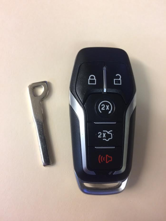 Ford 2013-2017 Mustang (Logo on Back) 5 Btn Proximity Remote w/ Key Insert - FCC ID: M3N-A2C31243300 - ZIPPY LOCKSHOP