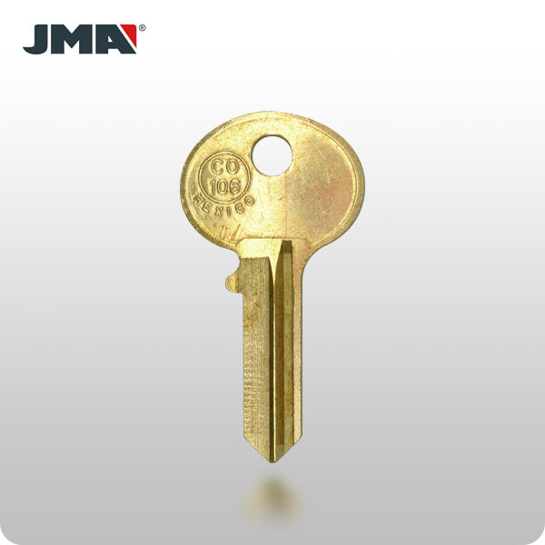 CO106 / H20 / HL1 Hudson 5-Pin Cabinet Key - Brass - ZIPPY LOCKSHOP