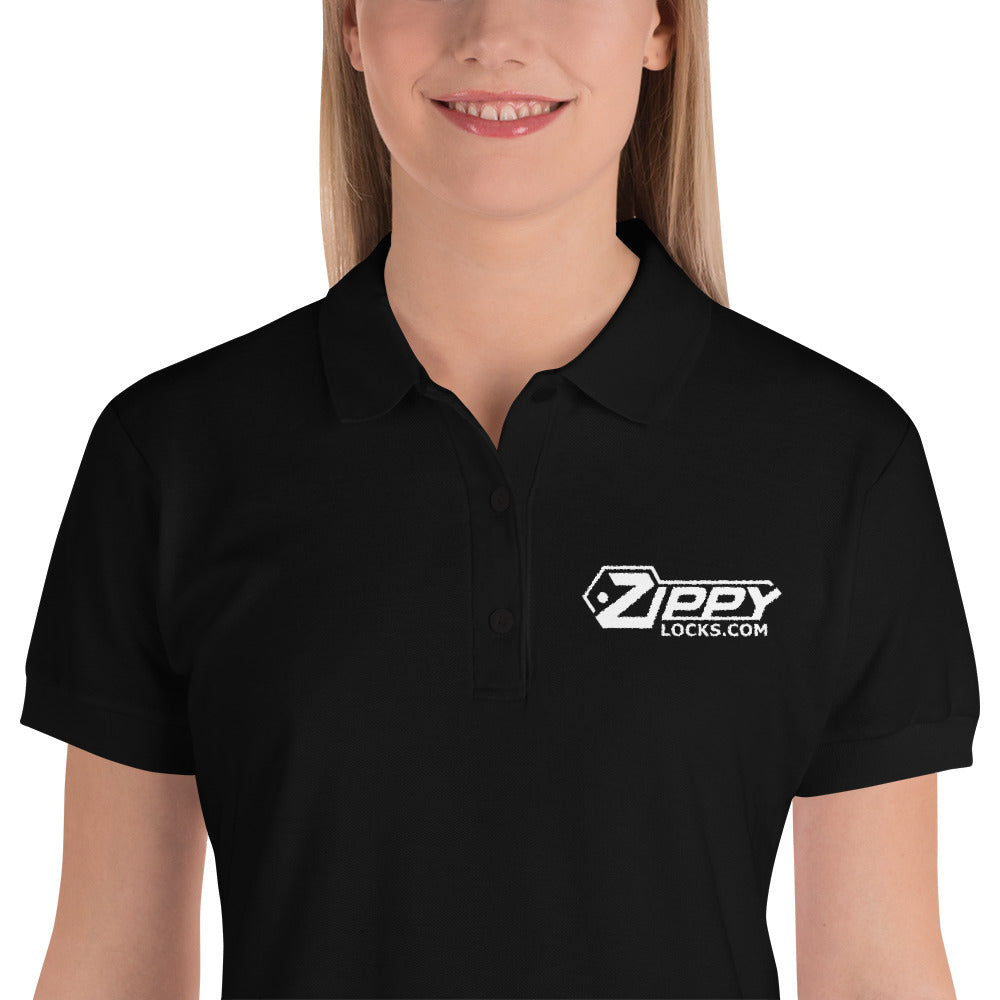 Embroidered Women's Polo Shirt - ZIPPY LOCKSHOP