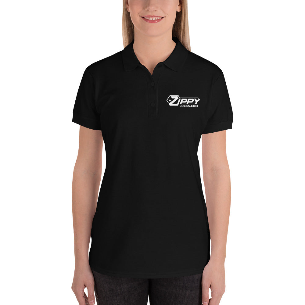 Embroidered Women's Polo Shirt - ZIPPY LOCKSHOP